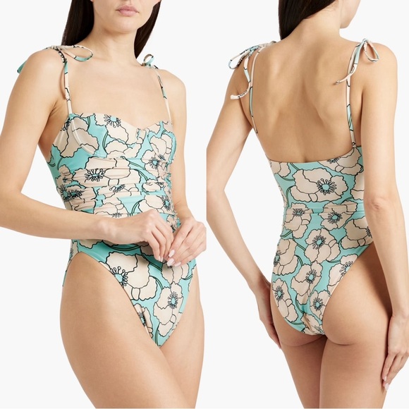 Agua by Agua Bendita Rabano Botanico Celeste Underwire Swimsuit - Picture 1 of 3